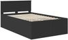 vidaXL Bettrahmen mit Kopfteil Schwarz 135 x 190 cm Holzwerkstoff 3408586 Bild 4