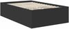 vidaXL Bettrahmen mit Kopfteil Schwarz 135 x 190 cm Holzwerkstoff 3408586 Bild 5