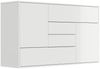 Sideboard stehend Karat A 140cm 2 Türen 4 Pushauszüge Weiß Hgl : Weiss hochglanz Bild 4
