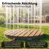 STEELSØN 'Samaya' Bodendusche rund, Gartendusche braun/grau, Campingdusche wetterfest, Saunadusche, Fontänenhöhe bis zu 4m, inkl. Fußrad Bild 5