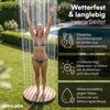 STEELSØN 'Samaya' Bodendusche rund, Gartendusche braun/grau, Campingdusche wetterfest, Saunadusche, Fontänenhöhe bis zu 4m, inkl. Fußrad Bild 2