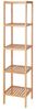 dibea Regal Regal aus Bambus, Badezimmerregal, Wohnzimmerregal, Küchenregal, mit 5 Ablageflächen, 33 x 33 x 146 cm Bild 5