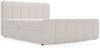 GRAINGOLD Cloud Boxspringbett 140x200, Bett mit Bettkasten, Bouclé-Stoff, mit Kopfteil, Beige Bild 2