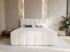 GRAINGOLD Cloud Boxspringbett 140x200, Bett mit Bettkasten, Bouclé-Stoff, mit Kopfteil, Beige Bild 3