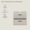 welltime Waschbeckenunterschrank FLORENZ, Waschbeckenunterschrank mit Rollen, hochwertige MDF-Front (1-St) Waschbeckenunterschrank, WBU, Unterschrank, Bad, Badezimmer Bild 4