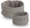 ZELLER 14535 Aufbewahrungskorb Ø 25 cm in TAUPE Waffelpiqué, Polyester / Korb Bild 5