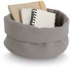 ZELLER 14535 Aufbewahrungskorb Ø 25 cm in TAUPE Waffelpiqué, Polyester / Korb Bild 4