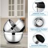 Joyfair Rührschüssel Set Edelstahl Luftdichter Deckel Rutschfest 4.6L 2.8L 1.2L Bild 2