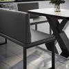 Esszimmer-Eckbank Ravon Schwarz 150 x 150 cm Vicco Bild 5