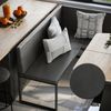 Esszimmer-Eckbank Ravon Schwarz 150 x 150 cm Vicco Bild 4