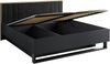 AX LIVING 160 x 200 Bett mit Bettkasten Brunelli Schwarz Gold Modern Bild 4
