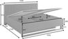 AX LIVING 160 x 200 Bett mit Bettkasten Brunelli Schwarz Gold Modern Bild 5