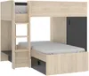 Vente-unique - RICARDO Bett Holz, Platte GrauBeige - B 111 cm x H 150 cm x L 255 cm Bild 4
