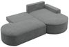 Ecksofa Schlafsofa Sofa GIRONA Stoff Arena Dunkelgrau Ottomane Rechts Bild 4