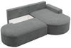 Ecksofa Schlafsofa Sofa GIRONA Stoff Arena Dunkelgrau Ottomane Rechts Bild 3