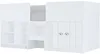 Vente-unique - BOUTANIO Bett Holz, Platte Weiß - B 95,4 cm x H 96,7 cm x L 196 cm Bild 3