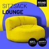 Lumaland runde Outdoor Sitzsack-Lounge, Polyester, Gelb, 90 x 50 cm, 320 l Bild 2