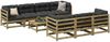 vidaXL 8-tlg. Garten-Sofagarnitur Kiefernholz Imprägniert 3299322 Bild 1
