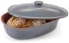 RÖMERTOPF Römertopf Brottopf oval MEDI 2,3 Liter - Keramik Brotkasten, (Set), aus Naturton Bild 2