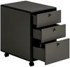 Novel 'BRERA OFFICE' Rollcontainer, Melamin anthrazit, 40.7 x 63 x 55.6 cm, mit 3 Schubladen Bild 5