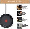 Tefal Bratpfanne Nordica, beschichtete Pfanne Induktion, Thermo-Signal-Technologie, Edelstahl, minimalistisches Design, robuster Griff, geeignet für alle Herdarten Bild 3