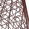 Hängesessel Polyrattan Hängekorb ohne Gestell Hängestuhl Hängeschaukel Braun Bild 5