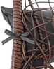 Hängesessel Polyrattan Hängekorb ohne Gestell Hängestuhl Hängeschaukel Braun Bild 3