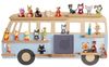 Todeco Tonie-Regal für Toniebox Hörfiguren, Magnetische Aufbewahrung für 20-25 Tonie, Perfekte Tonie Aufbewahrung im Kinderzimmer für Mädchen & Jungen, Bus blau Bild 2
