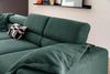 KAWOLA Sofa DELIA Ecksofa XL Cord smaragd Recamiere links 74 x 219 x 312 cm Bild 2
