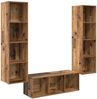 vidaXL TV-Schrankset Wandmontiert 3 pcs Altholz Holzwerkstoff 3393339 Bild 2