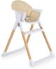 Cangaroo Kinderhochstuhl Almond Holzoptik klappbar Doppeltablett Sicherheitsgurt beige Bild 2