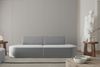 Sofa Designersofa 2-Sitzer MILOT in Stoff Opera Velvet Grau Bild 1