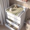 Wickelkommode Emmi Weiß/Goldkraft Eiche 80x111.7 cm mit 4 Schubladen Vitalispa Bild 5
