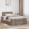 vidaXL Ottoman-Bett mit Matratze Cappuccino-Braun 120x190cm Kunstleder 3311297 Bild 3