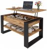 TREND WERK Couchtisch Lift-Couchtisch höhenverstellbar Sofatisch 92×55 cm mit Stauraum (verstecktem Fach Wohnzimmertisch Holz modern) Bild 2