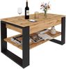 TREND WERK Couchtisch Lift-Couchtisch höhenverstellbar Sofatisch 92×55 cm mit Stauraum (verstecktem Fach Wohnzimmertisch Holz modern) Bild 3