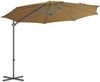 Sonnenschirm, Terrassenschirm mit Tragbarem Sonnenschirmständer Taupe Bild 3