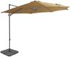 Sonnenschirm, Terrassenschirm mit Tragbarem Sonnenschirmständer Taupe Bild 2