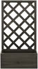 vidaXL Garten-Spalier mit Blumenkasten Grau 50x25x90 cm Tannenholz 314831 Bild 2