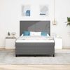 vidaXL LED Boxspringbett Hellgrau und Weiß 140 x 190 cm Cordstoff 3337643 Bild 4