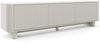 TV-Schrank Hängende RTV Kommode 200 cm Misterio mit Lamellen, abgerundeten Seiten, 3 Schränken und Füßen im Set- Cashmere, 42 x 40 x 200 cm Bild 2