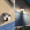 Philips LED Flutlichtstrahler Outdoor Ultra-Efficient Solar Zyren Sicherheitslicht, Abschaltautomatik, Bewegungsmelder, Tageslichtsensor, LED fest integriert, Kaltweiß, Tageslicht- und Bewegungssensor, 4000 Lumen Bild 4