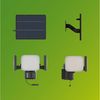 Philips LED Flutlichtstrahler Outdoor Ultra-Efficient Solar Zyren Sicherheitslicht, Abschaltautomatik, Bewegungsmelder, Tageslichtsensor, LED fest integriert, Kaltweiß, Tageslicht- und Bewegungssensor, 4000 Lumen Bild 3