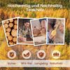 SURFOU Kochbesteck-Set Acacia Holz Küchenhelfer Set, 9 teilig inkl. Aufbewahrungsständer (Set, Pfannenwender, Kochlöffel, Schöpflöffel, Ständer, Löffelablage), Inkl. Pfannenwender und Kochlöffel. Schont Anti-Haft-Beschichtungen. Bild 3