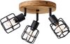 Brilliant AG Leuchten 99760-66 Gwen Spotrondell 3-flammig antik holz schwarz korund Bild 3