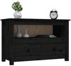 vidaXL TV-Schrank Schwarz79x35x52 cm Massivholz Kiefer 821501 Bild 4