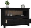 vidaXL TV-Schrank Schwarz79x35x52 cm Massivholz Kiefer 821501 Bild 5