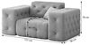 Sessel Designersessel CHANTAL in Stoff Moly Beige Bild 2