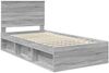 vidaXL Bettrahmen Graues Sonoma 100 x 200 cm Massives Kiefernholz 3411051 Bild 4