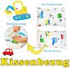KEAYOO Babybettwäsche CAR/ZOO, Baumwolle, 2 teilig, Autos Muster 100% Baumwolle mit Reißverschluss Bild 4